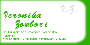 veronika zombori business card